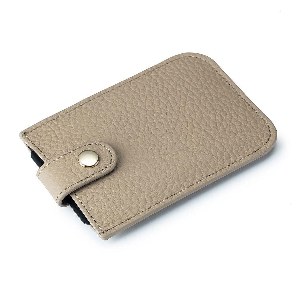 with Snap Card Holders Clutch Solid Color Clutch Bag Ins Short Wallet  Outdoor