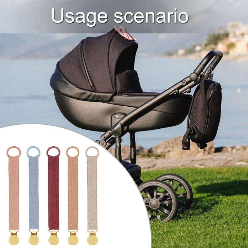 Ser of 5Pcs Pacifier Clip Chain for Baby Soft and Safe Infant Toddler Soother Holder Rope Prevent Loss and Contamination