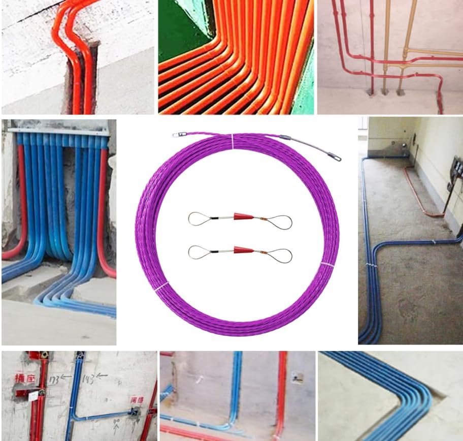 5-50m Universal Cable Guide Tape Puller Extractor Glass Fiber For Telecommunications Electrical Wall Wire Conduit Accessories