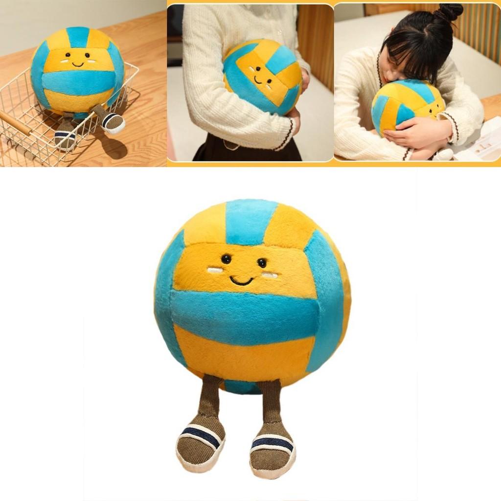 Adorable Cartoon Volleyball Plush Toy Soft Stuffed Doll For Kids And Gifts