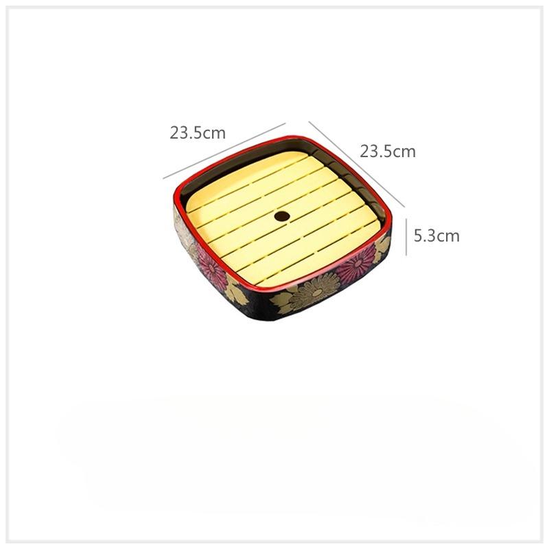 Japanese Sushi Bucket Sashimi Raw Fish Seafood Dish Sushi Cuisine Fruit Dish Food Chrysanthemum Round Tray Salmon Ice Plate