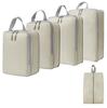 Compressible Travel Storage Bag Set: Large Capacity Suitcase Organizers & Digital Accessories