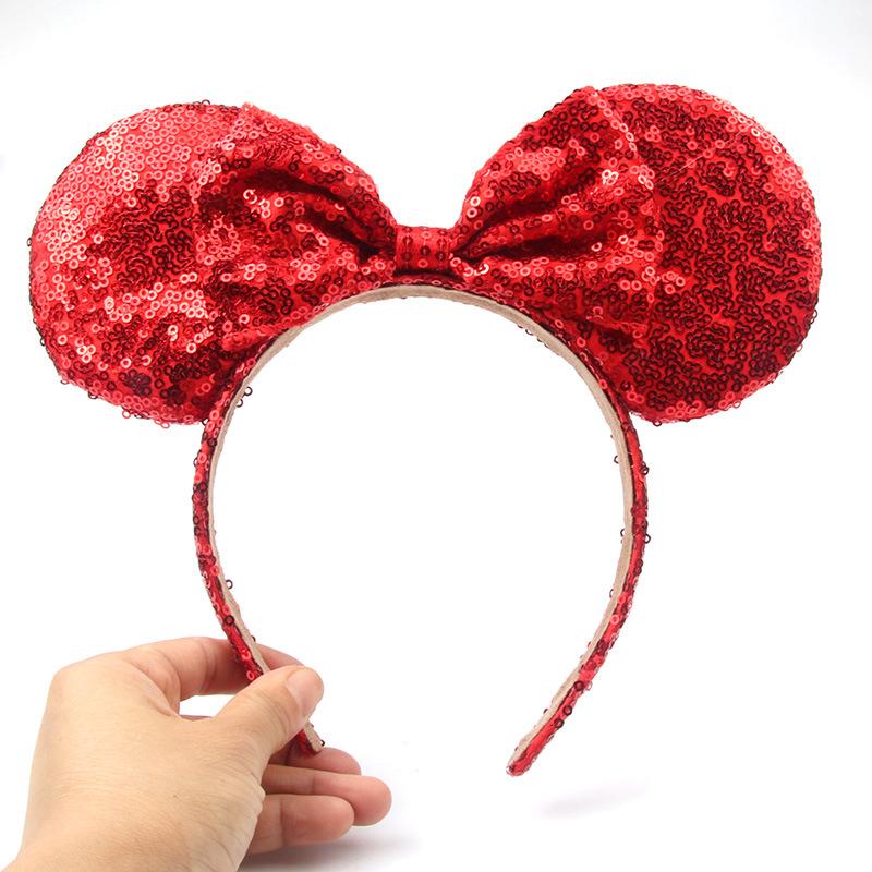 Sparkling Bow Headband for Adults and Children for Princess Photo Shoots and Amusement Park Hair Accessories