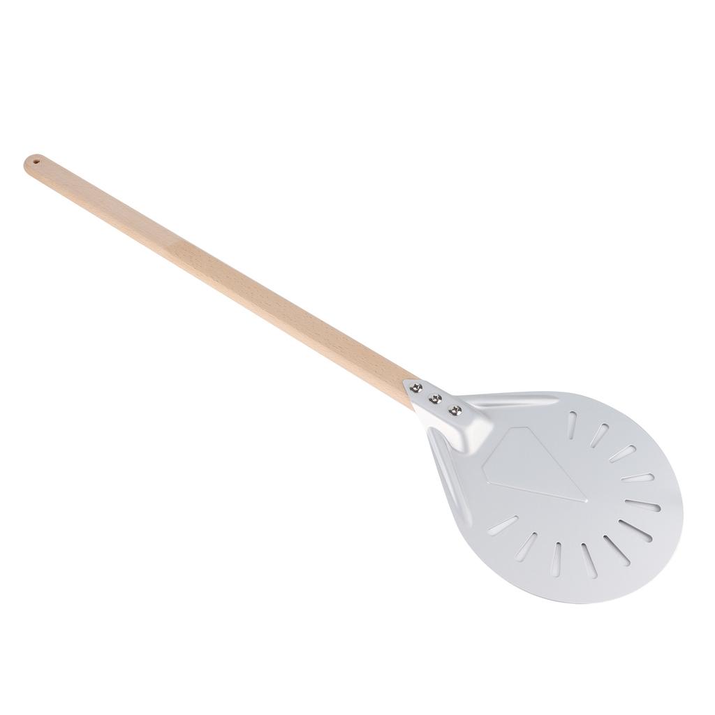 Pizza Shovel with 60cm Removable Wood Handle NonSlip Round Pizza Spatula Kitchen Utensils(8in )