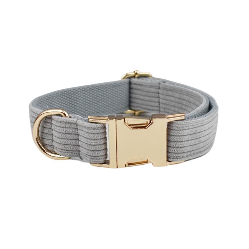 Corduroy Stripe Series Custom Dog Collar - New Style Pet Neckwear