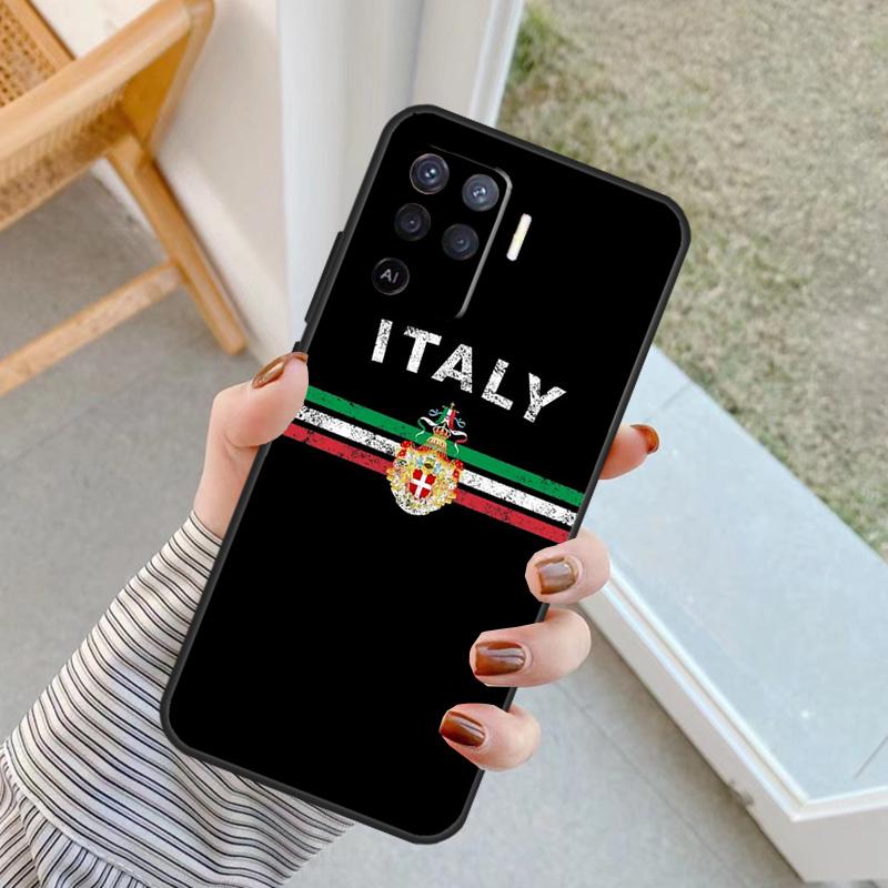Flag Italy Case For Oppo A5 Pro A15 A17 A57 A77 A18 A38 A58 A78 A98 A94 A74 A54 A40 A60 A80 A16 A76 A96