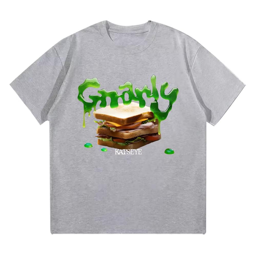 KATSEYE Gnarly T-shirts Fashion Creative Design Men Women Cotton Tee Korean Style Kpop Casual Short Sleeve Crewneck Y2K T Shirts