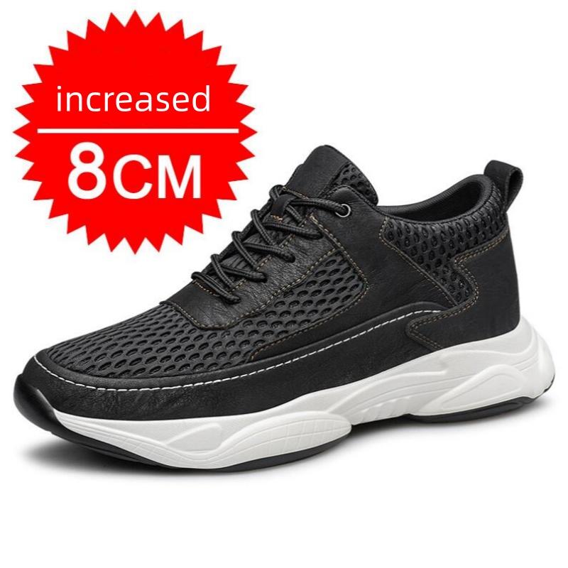2026 Man Elevator Shoes Lift Sneakers Men Sports Height Increase Insole 8cm10cm Leisure Fashion Summer Sports Heightening Shoes