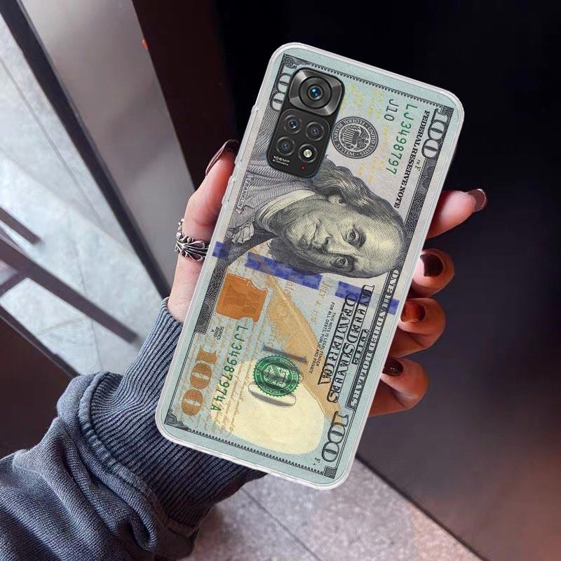 Banknote Dollar Cash Money Phone Case For Xiaomi Redmi Note 15 14 14S 13 12S 12 Pro Plus 11S 11 10S 10 4G Cover 11E 11T 5G Print