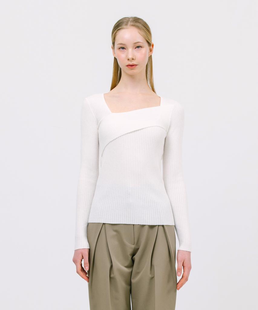 JUN BY JUN K Layered Long Sleeve Top_White