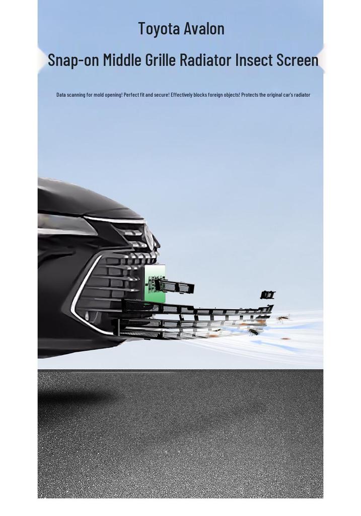 Toyota Avalon Front Grille Anti-Insect Net & Decorative Strip