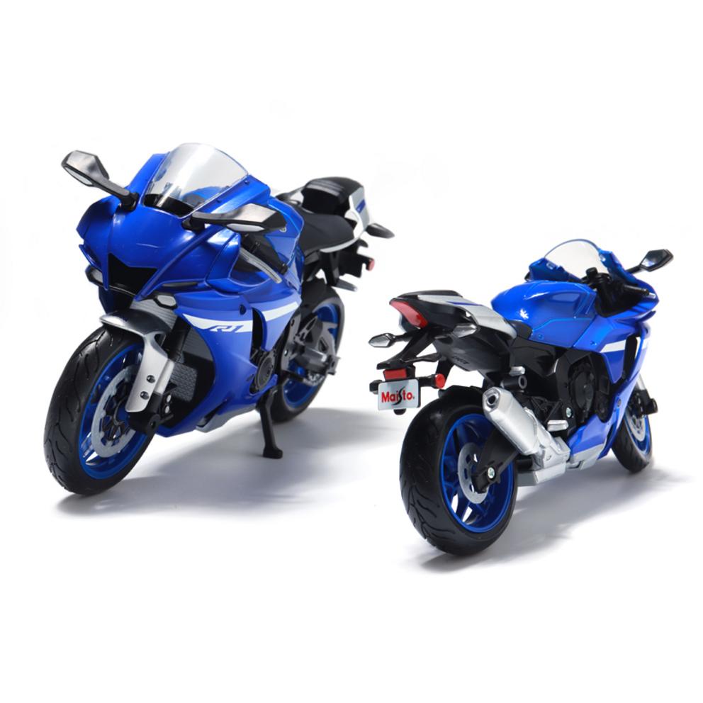 Maisto 1:12 Scale Yamaha YZF-R1 2021 Motorcycle Model, Blue