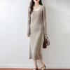 2026 Women's U-Neck High-Waist Loose Slimming Knit Cashmere Sweater
