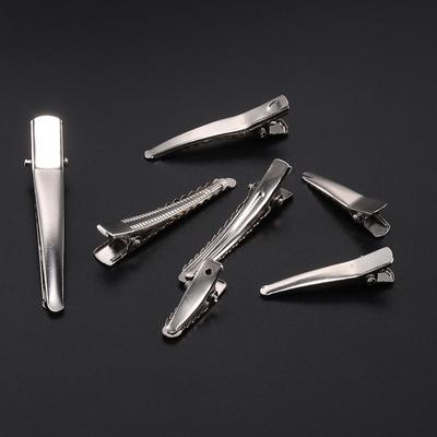 20-50 Stück/Los 25/30/40/45mm Metall Einzelzinken Krokodilklemme Basis Für DIY Haarspangen Schmuckherstellung Zubehör