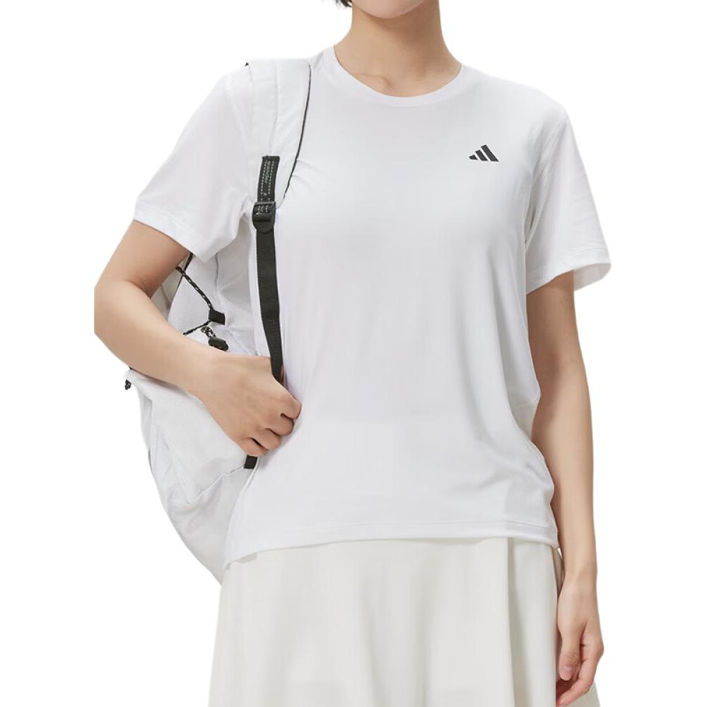 Adidas Outdoor Comfortable Breathable Casual Running Training Short Sleeve T-Shirt Women Tops KU8736