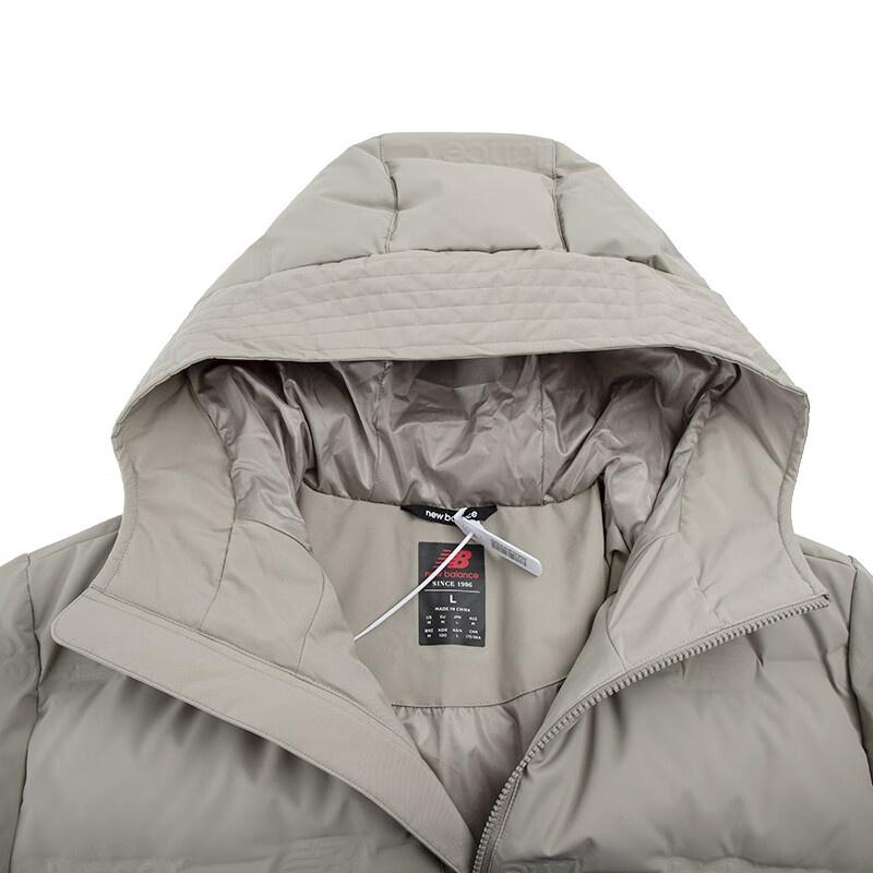 New Balance Warm Puffer Jacket Asia Sizing 'Light Grey' Unisex AMJ24375-PAA