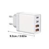 2A2C Port 55W EU Wall Charger PD Fast Charging Technology Multiple Device Support Safety