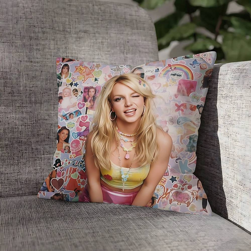B-Britney S-Spears Pillow Case For Sofa Decor Car Office Room Printing Cushion Cover Decorations and Protector