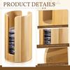 Wooden Lid Organizer Regular Wide Mouth Canning Lids Stackable Storage Box Countertop Clutter