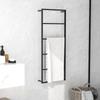 Day and Night - Day and Night Black Steel Towel Rack 45x10x115 Cm