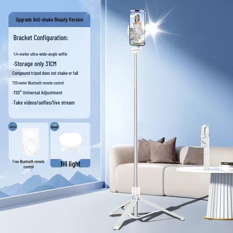 Universal Bluetooth Multifunctional Selfie Stick & Tripod for Mobile Phones