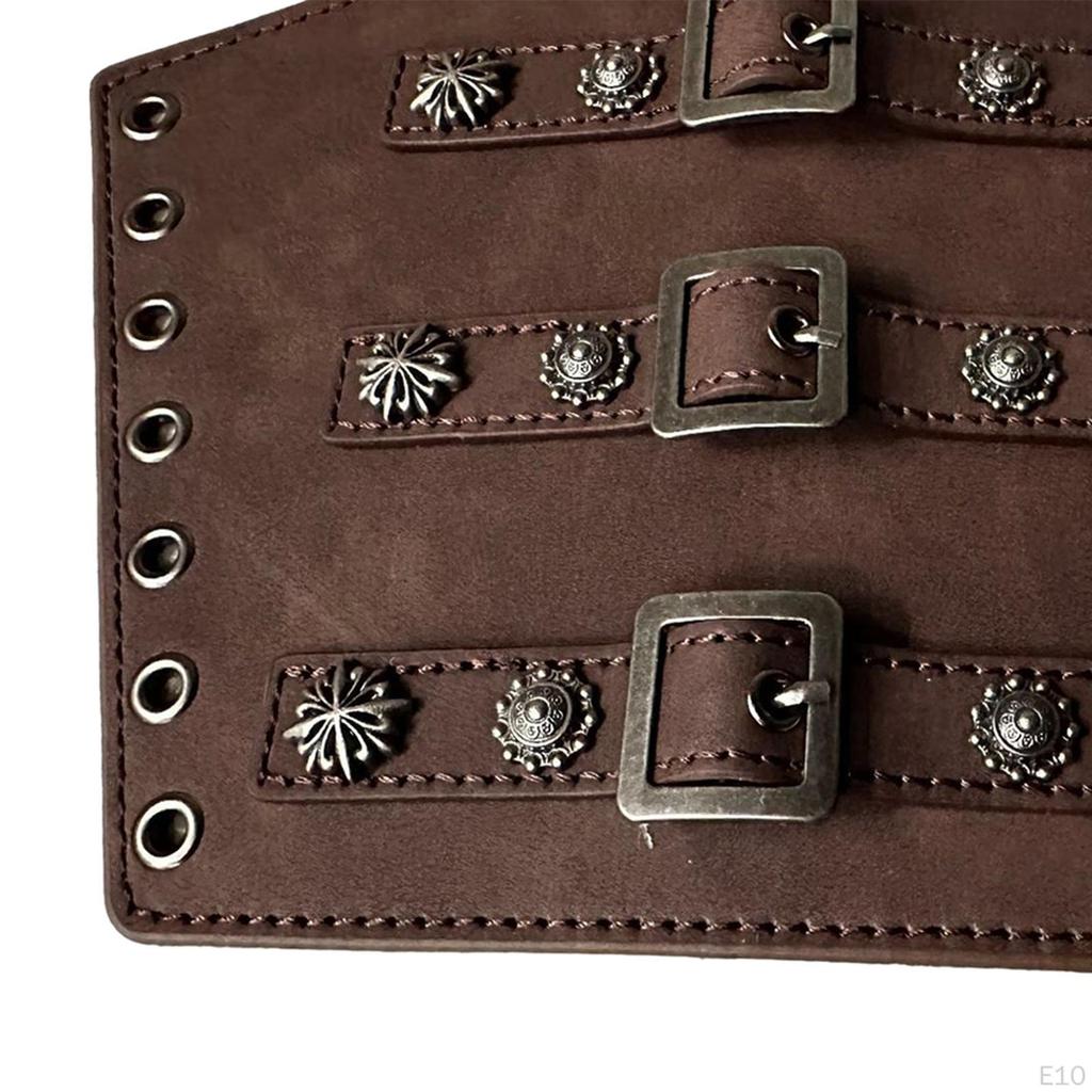 Kožené nákrčníky PU Nákrčník Steampunk Rytíř Role Play Kostým Rekvizity Nákrčník Středověké nárameníky