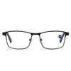 Metallrahmen Alterssichtigkeit Brille mit Federbügeln Lesebrille Business Brille für Mann Klassische Quadratische Weitsichtigkeitsbrille