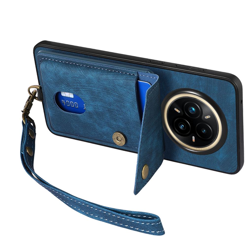 For Realme 14 Pro 5G Case with Card Holder Kickstand Leather Phone Back Cover