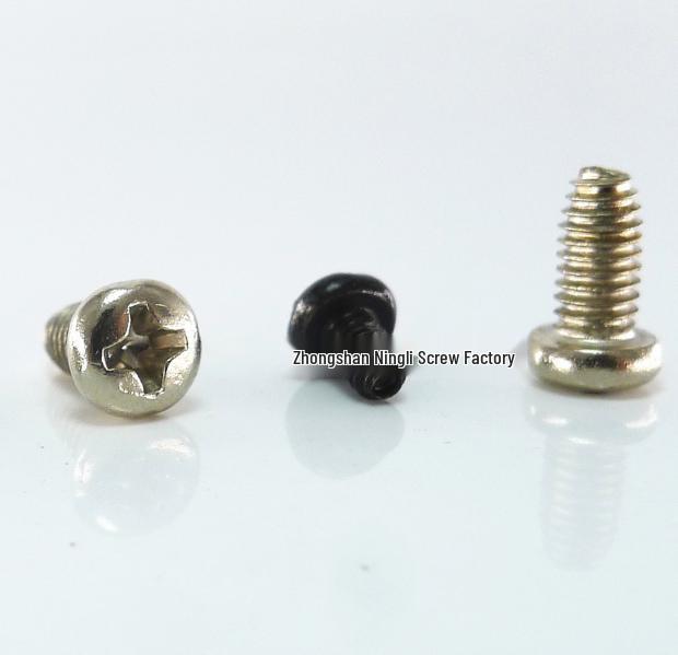 Phillips Slot Round Head Hardened Self-Tapping Locking Screw for Lighting Fixture Base - M3 M4