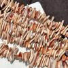 1 Strand Natural Cowrie Conch Shell Irregular Stick Beads 5×25mm 38cm Natural Red Stripe Sea Shell Loose Beads For DIY Necklace Jewelry