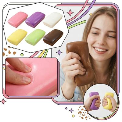 Slow- Soft And Cute Bread-shaped Toy, A Gentle Stress-relieving Toy With A Slow- Effect, Slow Resilience Toy Sticky Hand Kneading Bread