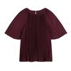 Womens/Ladies Agara Pleated Crew Neck Blouse