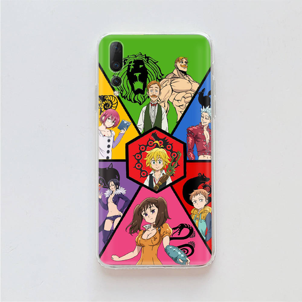 Sieben Todsünden TPU-Hülle für iPhone XR 7 8 14 15 11 12 13 X XS Pro Max Xiaomi Redmi 13C Hinweis 9 Samsung A22 S23 S24 Ultra Plus VIVO