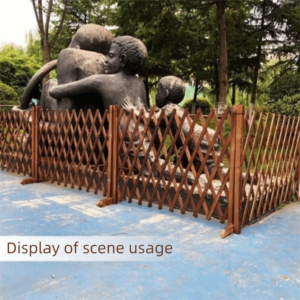 Stretchable Home Garden Fence 50/70cm Extended Trellis Fence Wooden Fence  Garden Decoration
