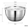 304 Stainless Steel Bowl Steamed Eggs Bowl Practical Metal Bowl Thickened Rice Bowl for Pasta Soup Snack Cereal Kitchen Tools
