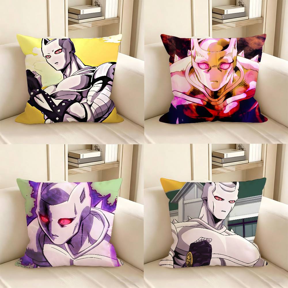 1pc Killer Queen Anime Characters Pillow Case Fashion Square Pillowcase Bedroom Sofa Room Ins Decoration Leisure