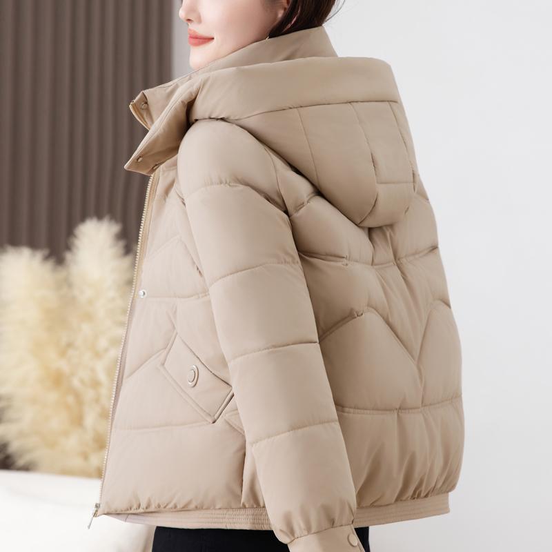 Fashion Women Winter Short Coats Hooded Loose Thick Warm Parkas Female Jackets