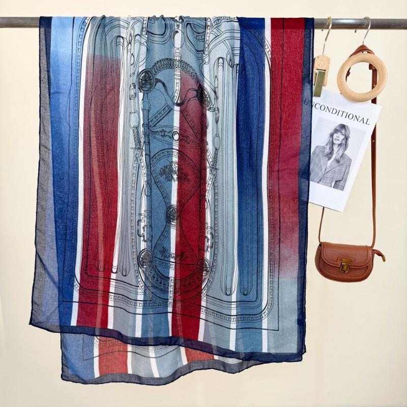 Trend fashion light luxury temperament printed long scarf high sense women with scarf holiday gift