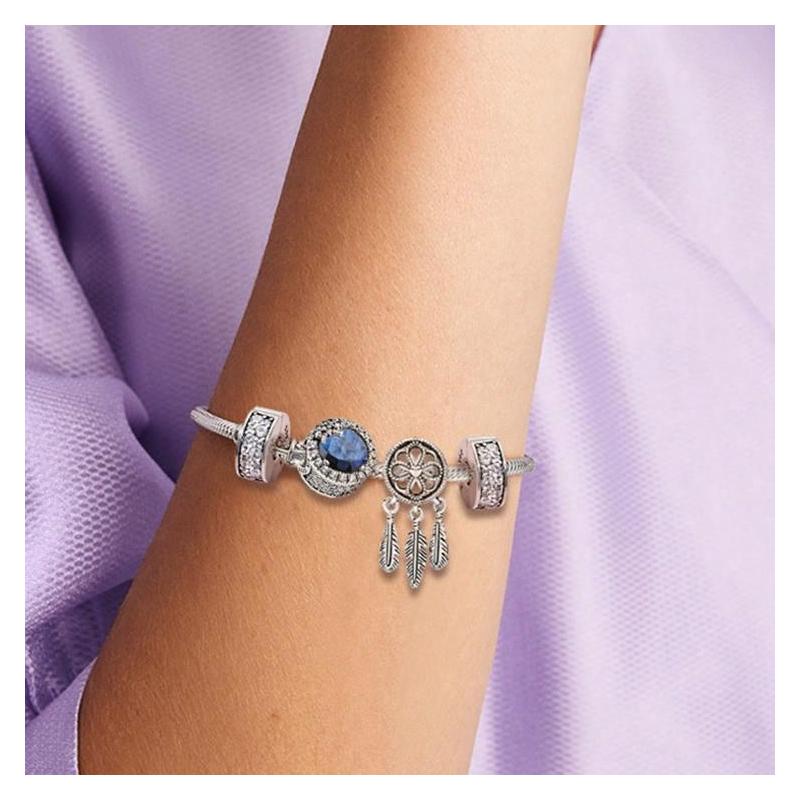 Pandora Jia Qi Rumeng 925 Silver Bracelet Set Women's Silver ZT0356