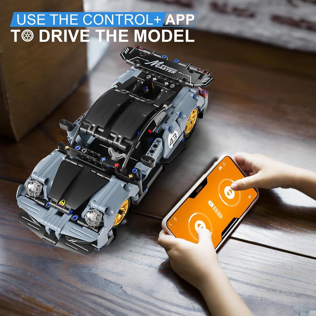 STEM Remote Control Car Building Kit Toys for Kids Age 8-12 with 2in1 STEM Robots Building Set Remote & APP Controlled Car/Robot, RC Car Toy Set for
