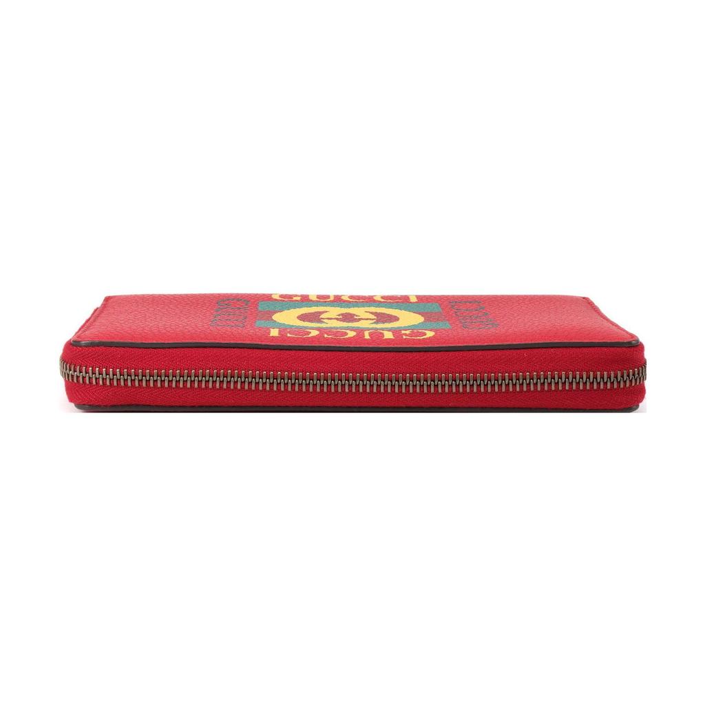 Gucci Cow Leather Wallet Unisex Red 496317-0GDAT-6461