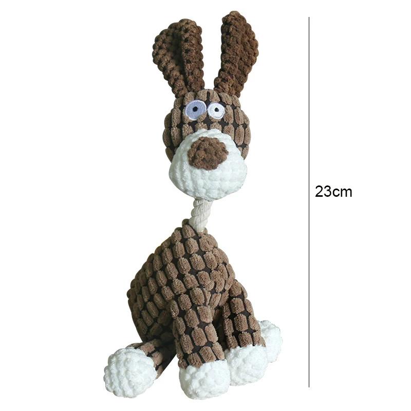 Dog Sounding Toy Molar Training Decompress Interactive Bite Resistant Donkey Shape Plush Toys Pet Dog Supplies
