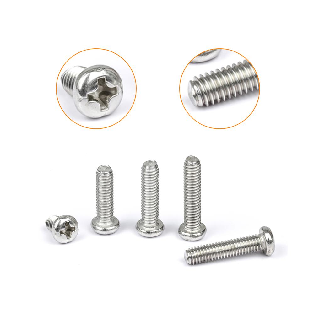 M1 M1.2 M1.4 M1.6 M2.5 M3 Metrisches Gewinde Maschinenschraube Kreuzschlitz Senkkopf Kreuzschlitz Schrauben Kasten-Set 304 Edelstahl Sortiment-Kit