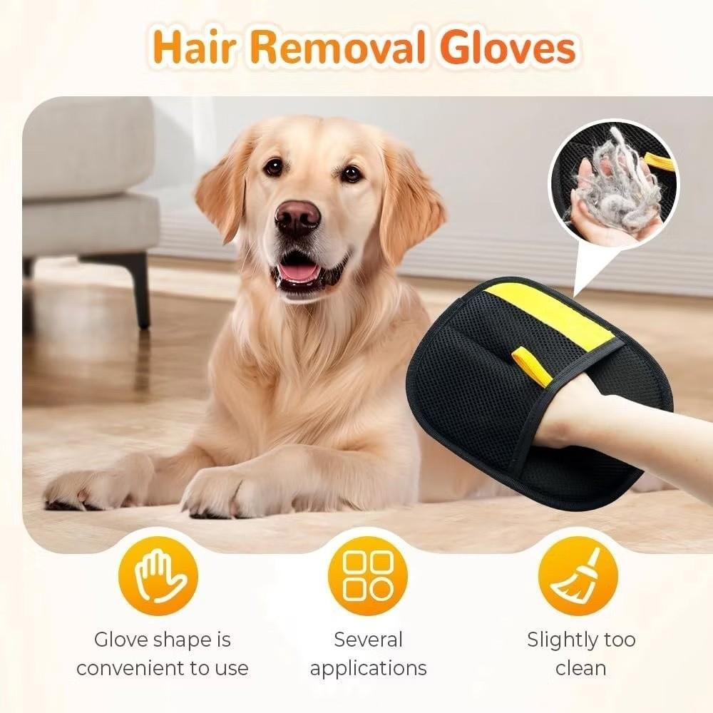 Mesh Cloth Pet Grooming Glove Soft Static Fur Remover Glove Pet Hair Removal Glove  Home Cleaning