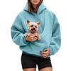 Pocket Style Pet In One Double-sided Plush Loose Fitting Hooded Sweatshirt For Both Men And Women