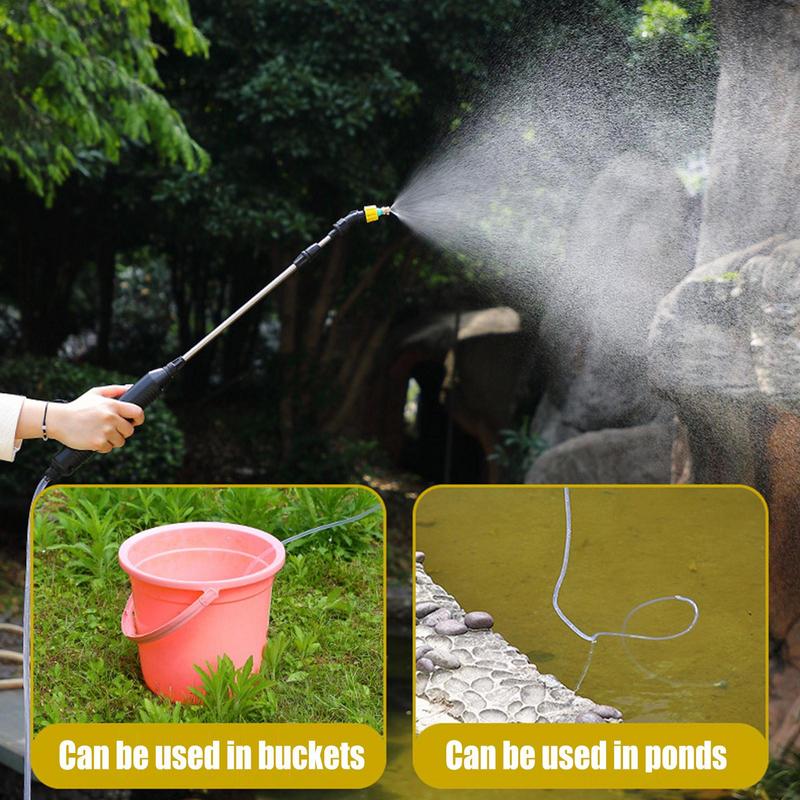 Garden Watering Spray Gun USB Automatic Electric Sprayer Nozzle Sprinkler Garden Plant Mister Watering Spray Irrigation Tool