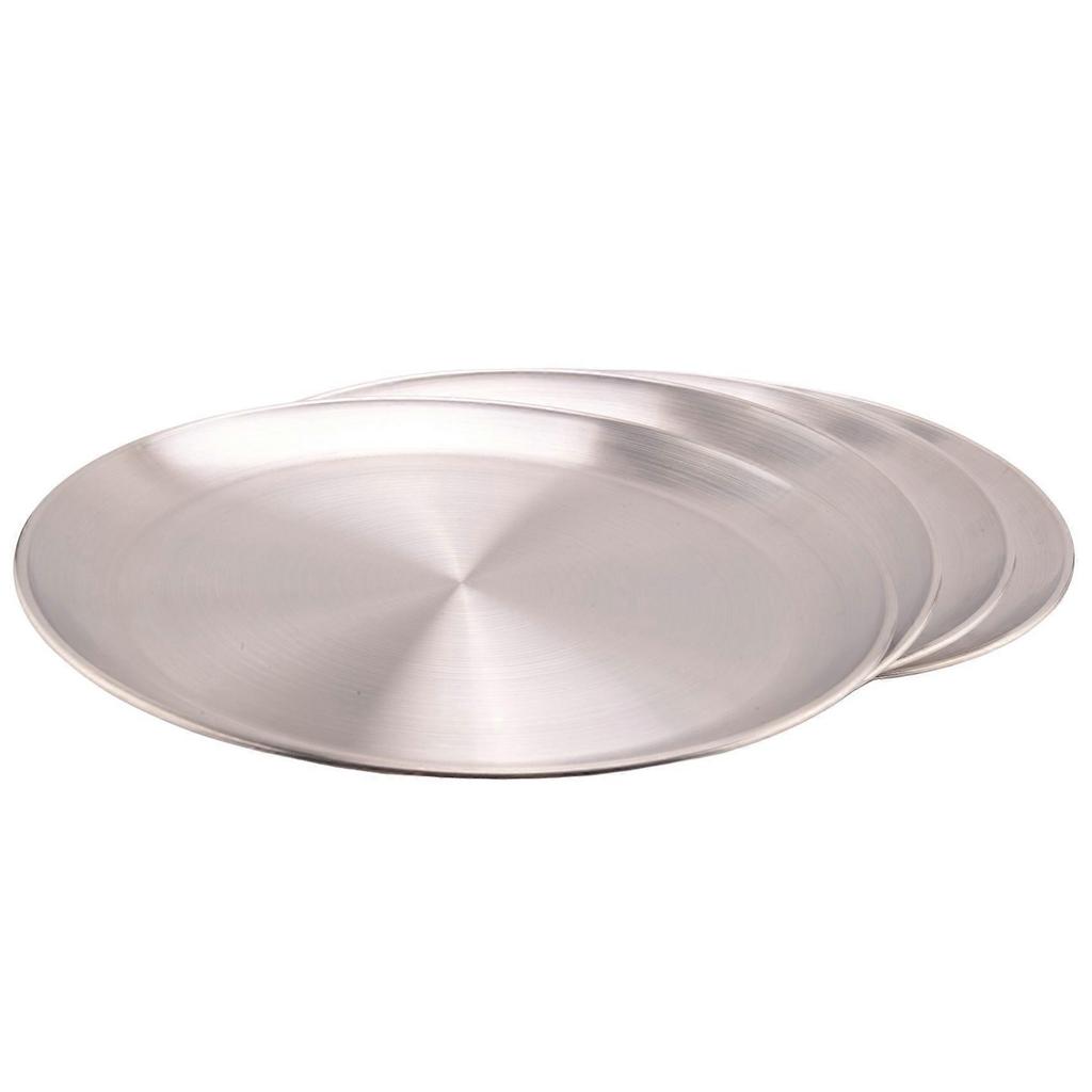 12 Pack 12 Inch Pizza Tray,Stainless Steel Pizza Oven Baking Tray,Round Pizza Baking Sheet,for Baking Roasting Serving