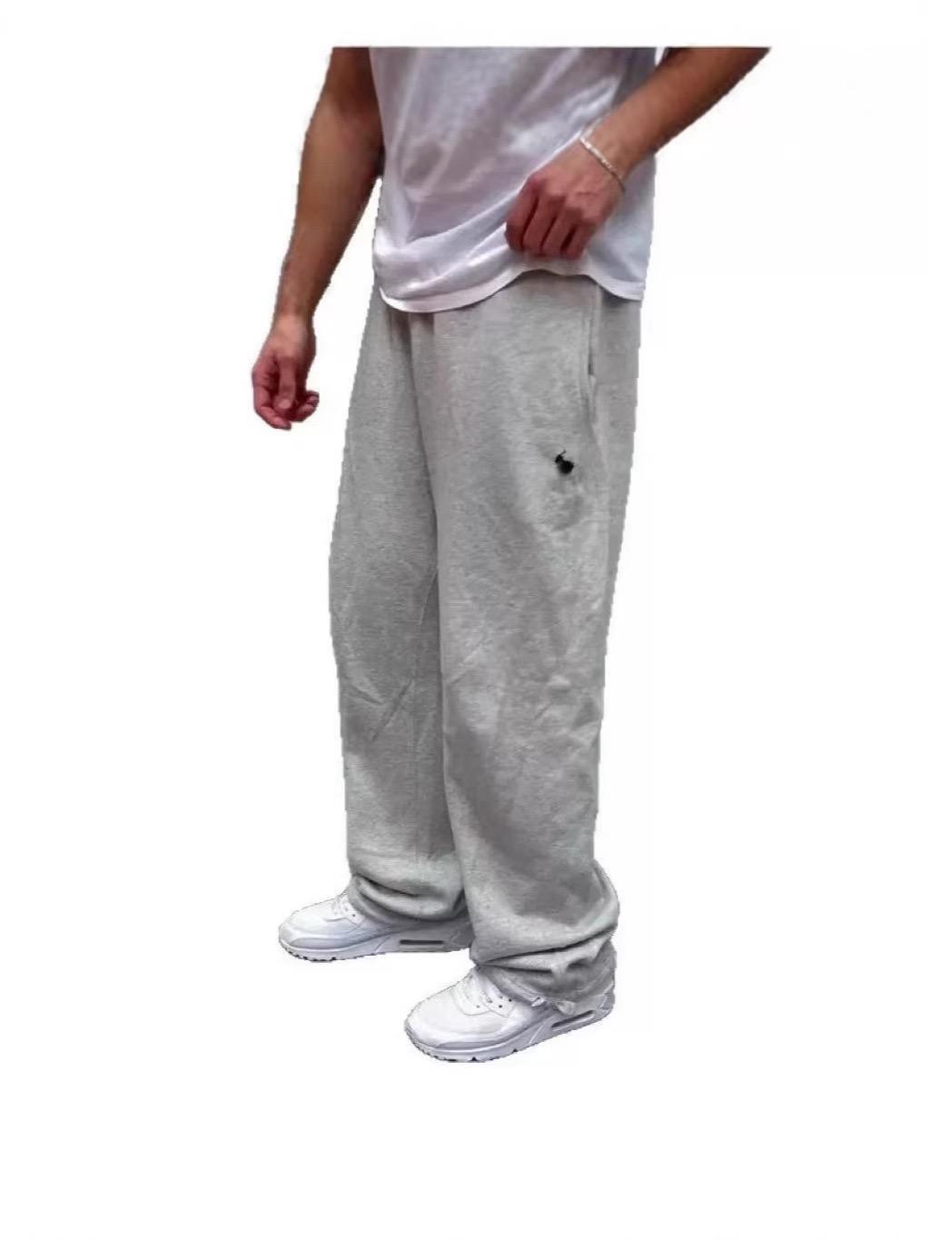 

BeatStreet New Spring Autumn Pony logo Loose Pants Casual Trousers for Men and Women XXXL