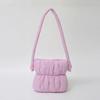 Nylon Bucket Bags Women Casual Designer Handbags Down-Filled Cotton Shoulder Bag Pleated Crossbody Bags Fashion Underarm Bag