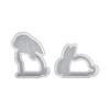 2Pcs Silicone Rabbit Hollow Mold for DIY Artistic Candle Holders and Home Decors Crafts Multiple Craft Applications